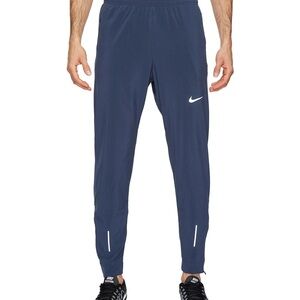 Nike Navy Athletic Track Pants with White Swoosh
